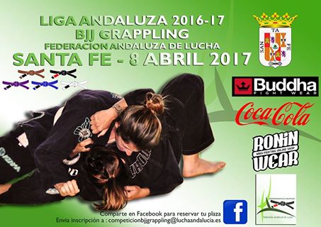 2 prueba Liga Andaluza de BJJ Grappling en Santa Fe, Granada, el 8 de abril