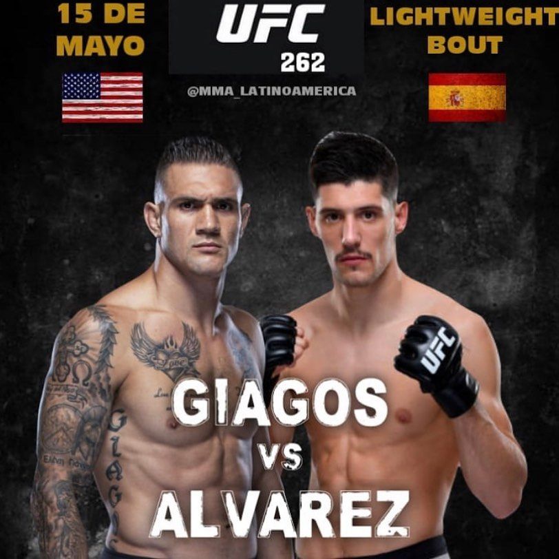 Joel Alvarez Vs Christos Giagos En UFC 262 – Fightsol – Noticias Y ...